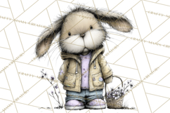 Pastel Easter Animals Watercolor Clipart, Easter PNG Product Image 2