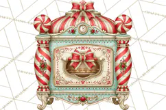 Whimsical Peppermint Bakery PNG Christmas Clipart Product Image 5