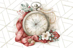 Watercolor Christmas Clipart PNG, Holiday Graphics PNG Product Image 5