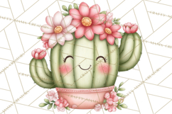 Easter Cactus Clipart, Easter Bunny, Faith, Easter PNG Product Image 4