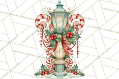 Whimsical Peppermint Garden PNG Christmas Clipart Product Image 5