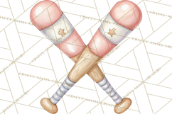 Baseball Mom Clipart PNG, Whimsical Graphics for Sports Moms Product Image 4