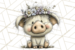 Pastel Easter Animals Watercolor Clipart, Easter PNG Product Image 5