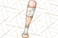 Baseball Mom Clipart PNG, Whimsical Graphics for Sports Moms Product Image 5