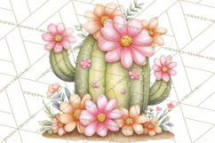 Easter Cactus Clipart, Easter Bunny, Faith, Easter PNG Product Image 5