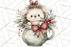 Watercolor Christmas Clipart PNG, Holiday Graphics PNG Product Image 3