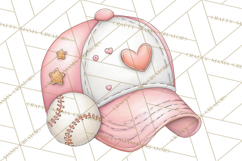 Baseball Mom Clipart PNG, Whimsical Graphics for Sports Moms Product Image 2