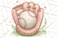 Baseball Mom Clipart PNG, Whimsical Graphics for Sports Moms Product Image 3