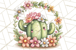 Easter Cactus Clipart, Easter Bunny, Faith, Easter PNG Product Image 3