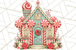 Whimsical Peppermint Bakery PNG Christmas Clipart Product Image 4