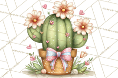 Easter Cactus Clipart, Easter Bunny, Faith, Easter PNG Product Image 4