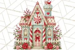 Whimsical Peppermint Bakery PNG Christmas Clipart Product Image 5