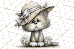 Pastel Easter Animals Watercolor Clipart, Easter PNG Product Image 4