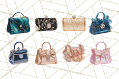 Glam Luxury Handbag PNG Clipart Elegant Designer Bags Product Image 2