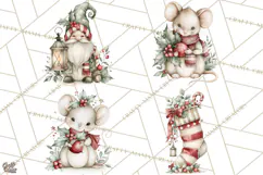 Watercolor Christmas Clipart PNG, Holiday Graphics PNG Product Image 1