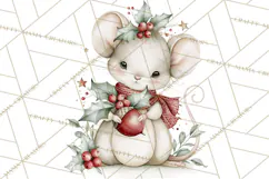 Watercolor Christmas Clipart PNG, Holiday Graphics PNG Product Image 4
