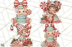 Whimsical Peppermint Bakery PNG Christmas Clipart Product Image 1