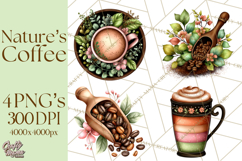 Coffee PNG Graphics, Coffee Clipart Images Product Image 1