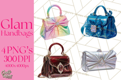 Glam Luxury Handbag PNG Clipart Elegant Designer Bags Product Image 1