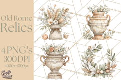 Old Rome Clipart Classical Italian Illustrations Product Image 1