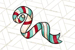 Vintage Christmas Clipart Accessories, Holiday Doodle PNG Product Image 5