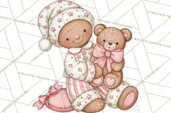 Pink Gingerbread Clipart PNG, Cute Christmas Gingerbread Product Image 5