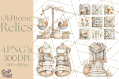 Old Rome Clipart Classical Italian Illustrations Product Image 1