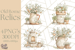 Old Rome Clipart Classical Italian Illustrations Product Image 1