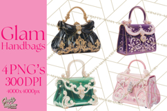 Glam Luxury Handbag PNG Clipart Elegant Designer Bags Product Image 1