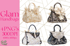 Glam Luxury Handbag PNG Clipart Elegant Designer Bags Product Image 1