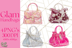 Glam Luxury Handbag PNG Clipart Elegant Designer Bags Product Image 1
