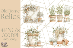 Old Rome Clipart Classical Italian Illustrations Product Image 1