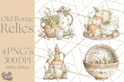 Old Rome Clipart Classical Italian Illustrations Product Image 1