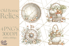 Old Rome Clipart Classical Italian Illustrations Product Image 1