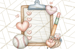 Baseball Mom Clipart PNG, Whimsical Graphics for Sports Moms Product Image 5