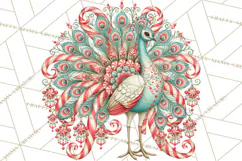 Whimsical Peppermint Garden PNG Christmas Clipart Product Image 2