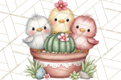 Easter Cactus Clipart, Easter Bunny, Faith, Easter PNG Product Image 5
