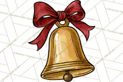 Vintage Christmas Clipart Accessories, Holiday Doodle PNG Product Image 2