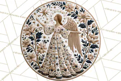 Sacred Christmas Toile Medallions PNG, Christian Christmas Product Image 2