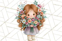 Enchanted Village Clipart PNG, Cozy Cottage Town Product Image 3