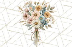 Western Wildflowers Clipart PNG, Rustic Cowgirl Product Image 3