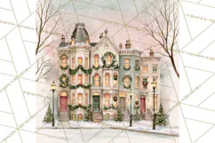 Christmas Watercolor Backgrounds PNG Product Image 4