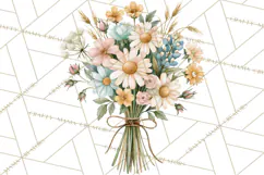 Western Wildflowers Clipart PNG, Rustic Cowgirl Product Image 4