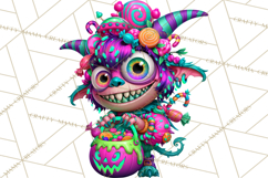 Neon Night Frights PNG Halloween Clipart Product Image 5