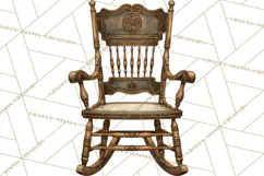 Whimsical Farmhouse Furniture Clipart PNG Product Image 2