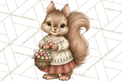 Christmas Critter Town Clipart PNG, Winter Holiday Town Product Image 3