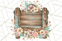 Western Wildflowers Clipart PNG, Rustic Cowgirl Product Image 5