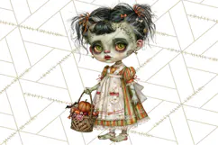Spooky Kids PNG, Vintage Halloween Clipart Product Image 3