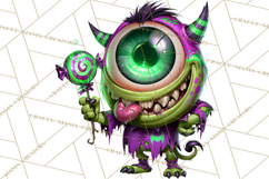 Neon Night Frights PNG Halloween Clipart Product Image 3