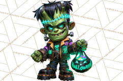 Neon Night Frights PNG Halloween Clipart Product Image 4